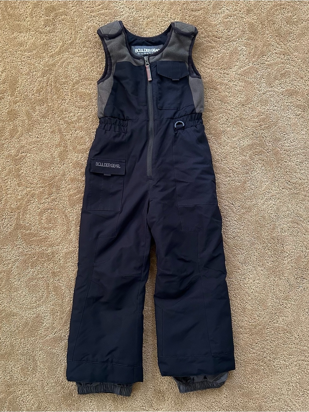 Boulder Gear Black Kids Snow Bib Pants
